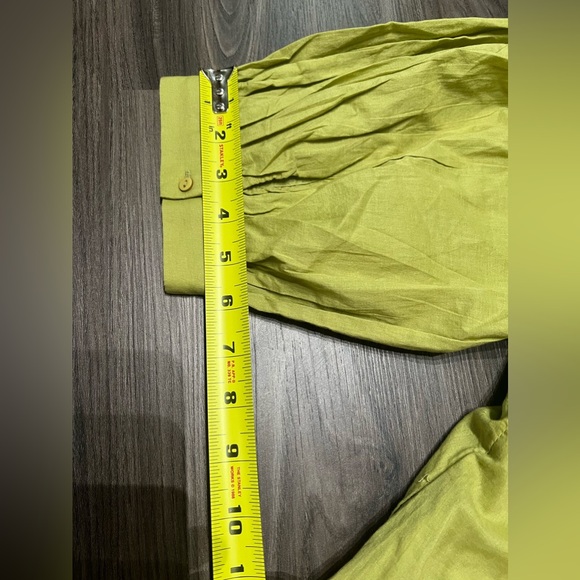 NWT Ecote Vero Shapeless V-neck Mini Dress Urban Outfitters Puff Sleeve - Picture 11 of 12